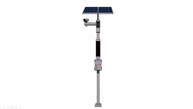 Intelligent video card port, intelligent voice card port, forest area card port monitoring system